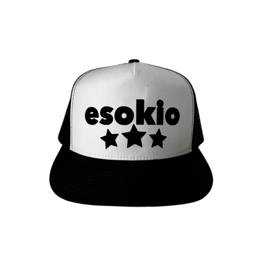 ESOKIO Black/ White Trucker SNAPBACK