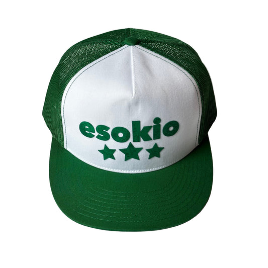 ESOKIO Kelly/ White Trucker SNAPBACK