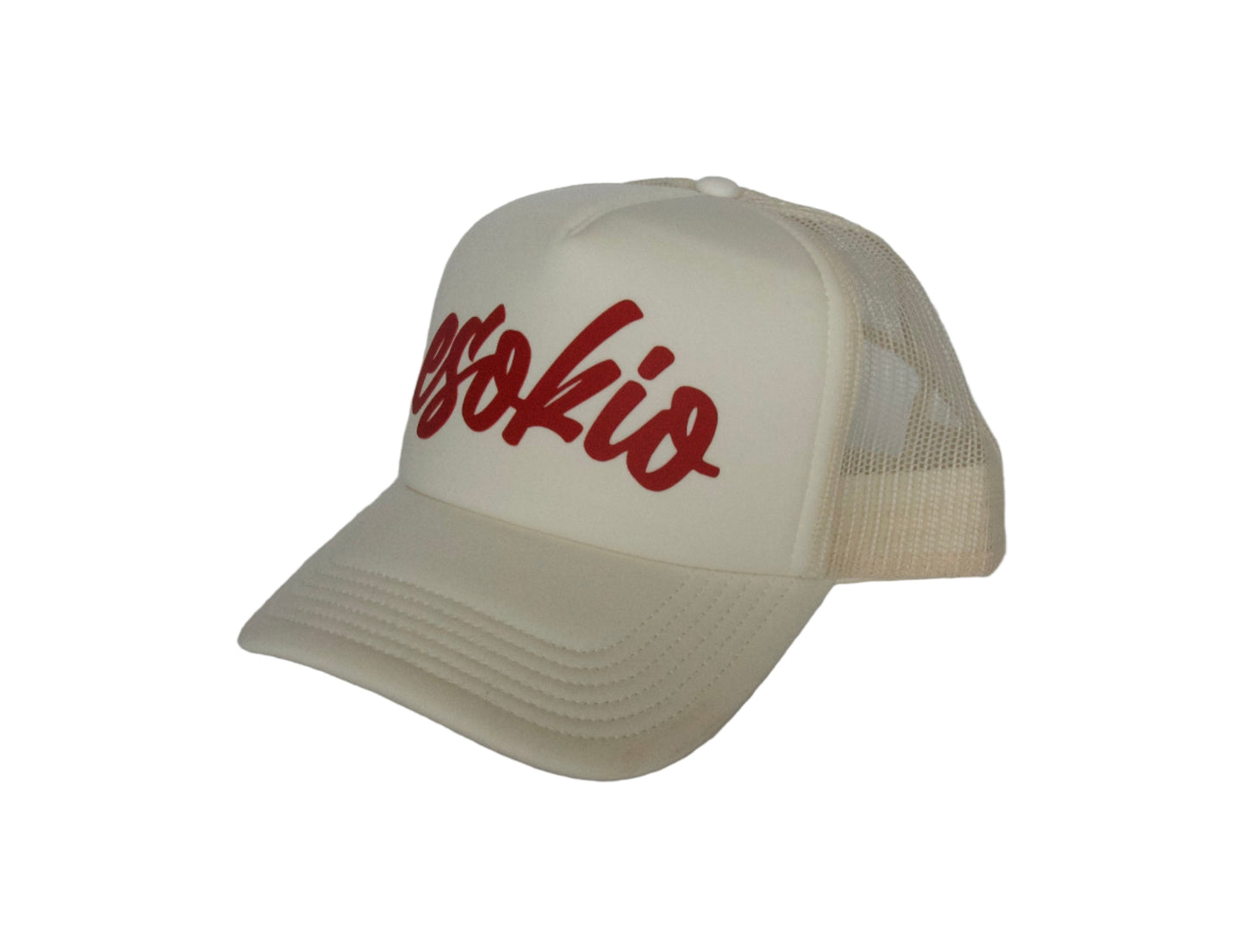 ESOKIO Cremé/ Red Foam Trucker SNAPBACK