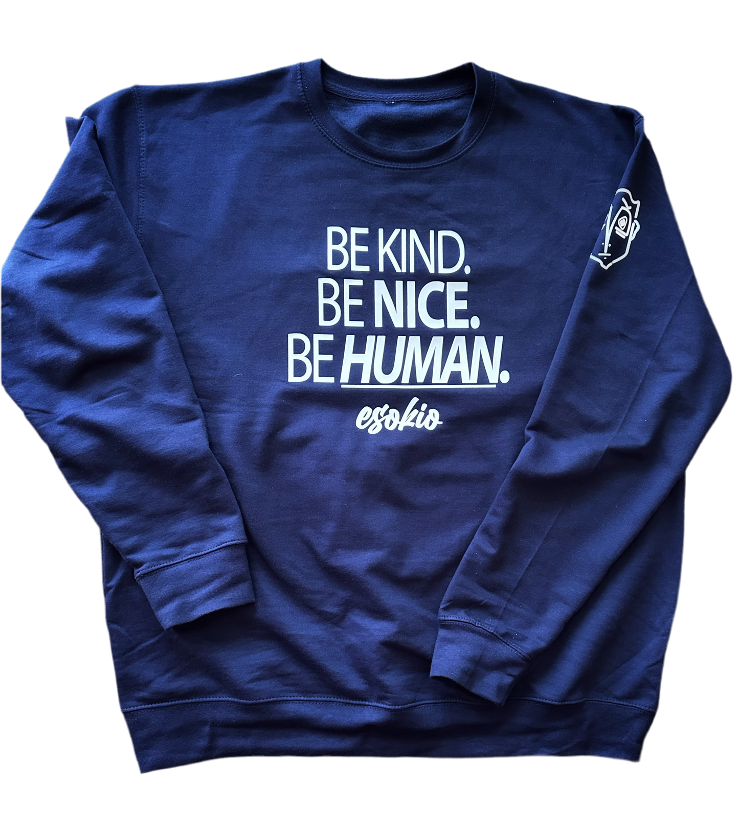 EsoKio BE KIND/ Human Being Navy Crew