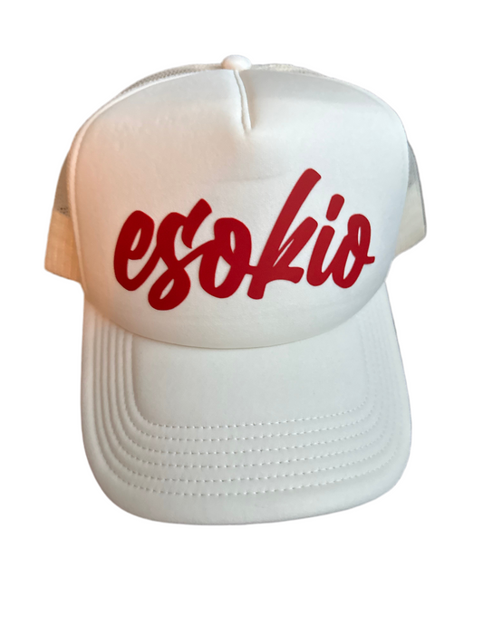 ESOKIO Cremé/ Red Foam Trucker SNAPBACK