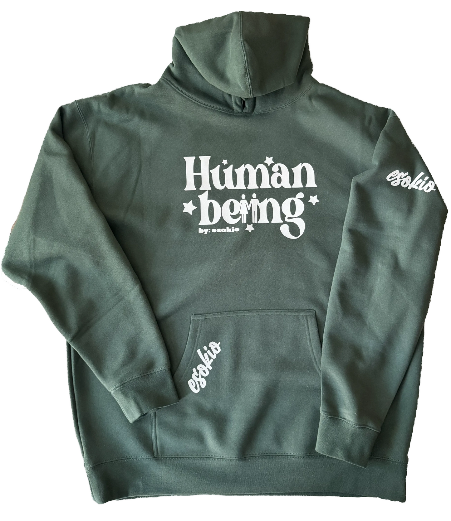 EsoKio Human Being NFS Pine/ White Hoodie