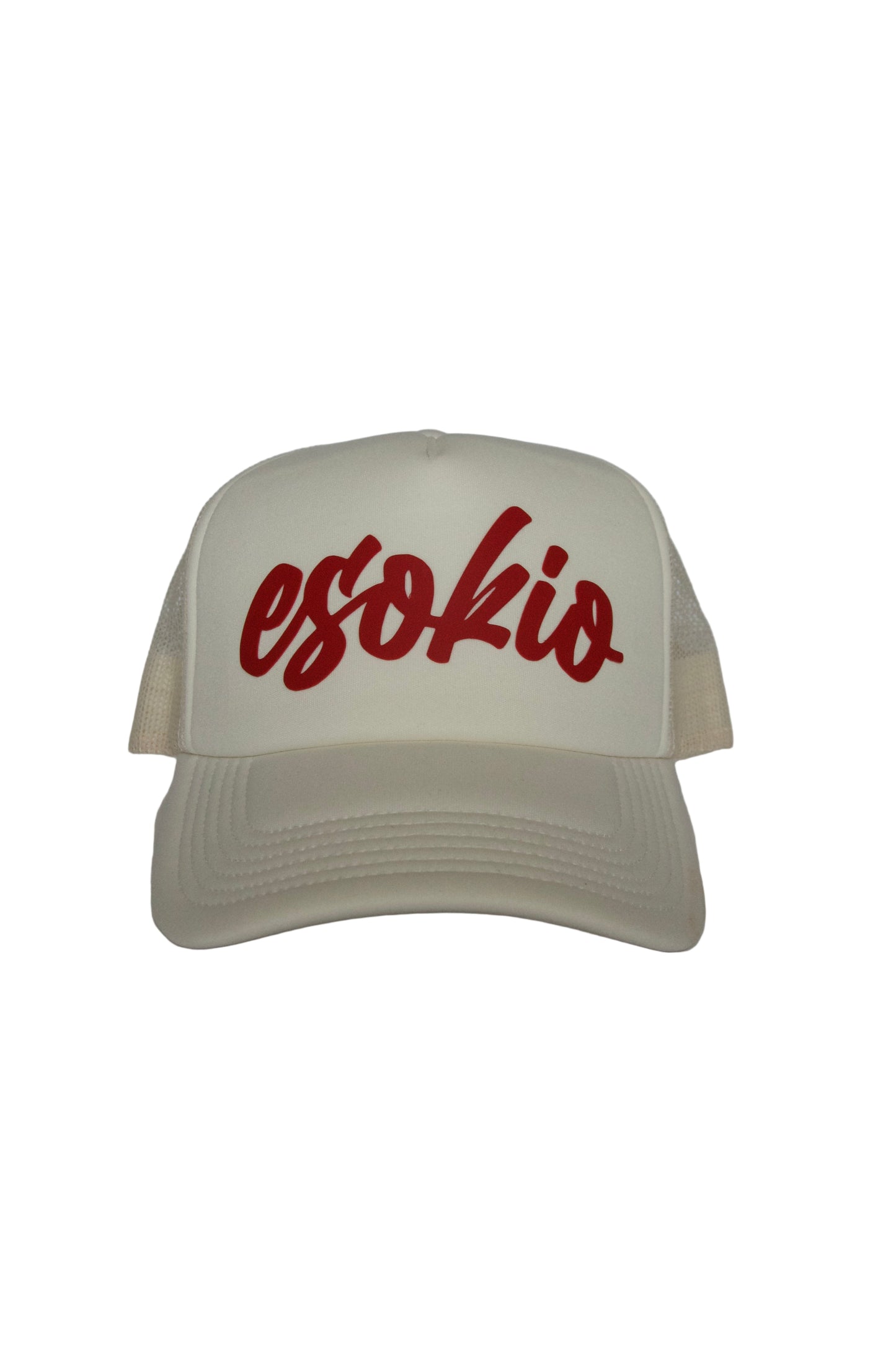 ESOKIO Cremé/ Red Foam Trucker SNAPBACK