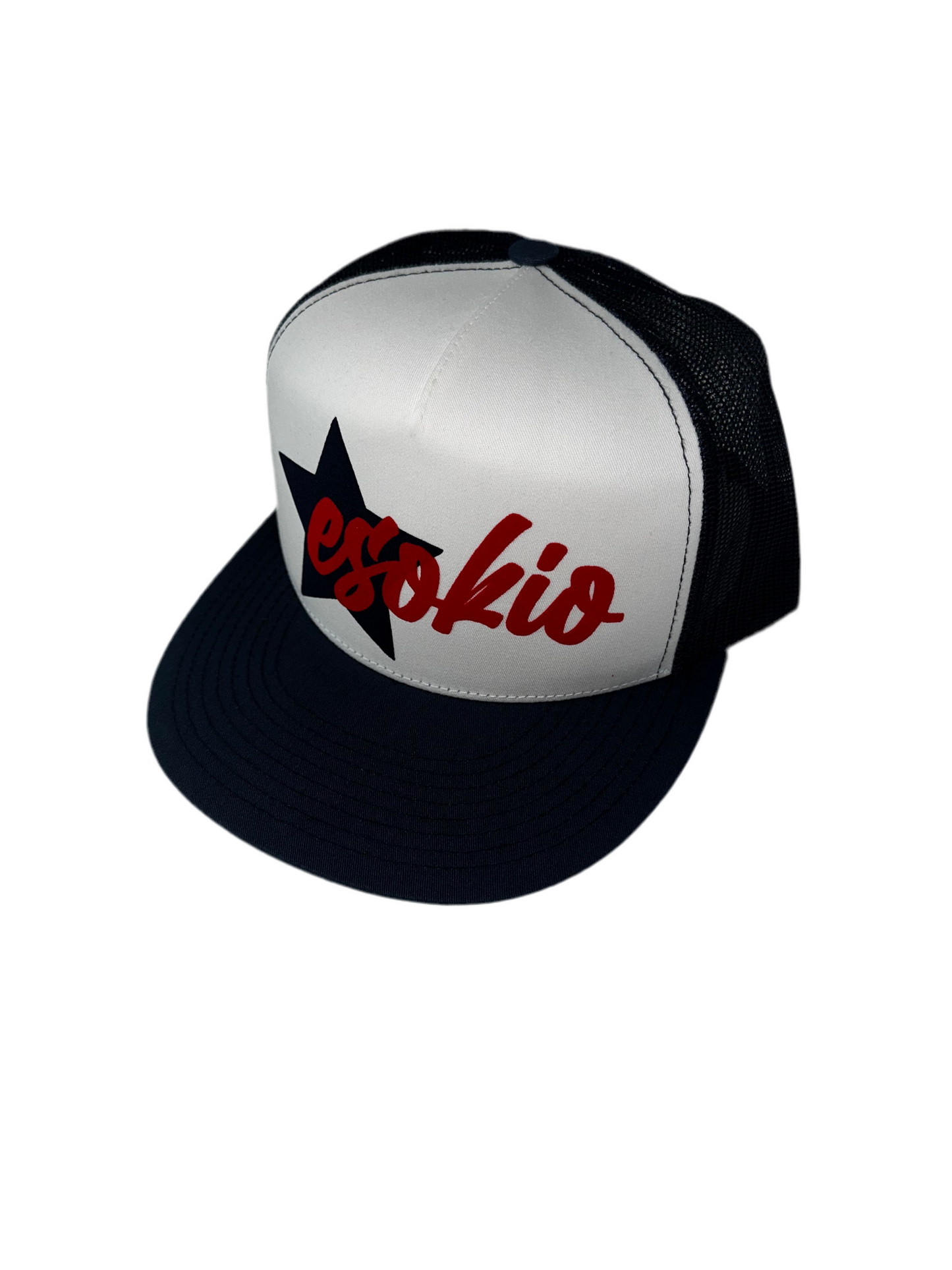 ESOKIO Blue/ White/ Red Big Star Trucker SNAPBACK