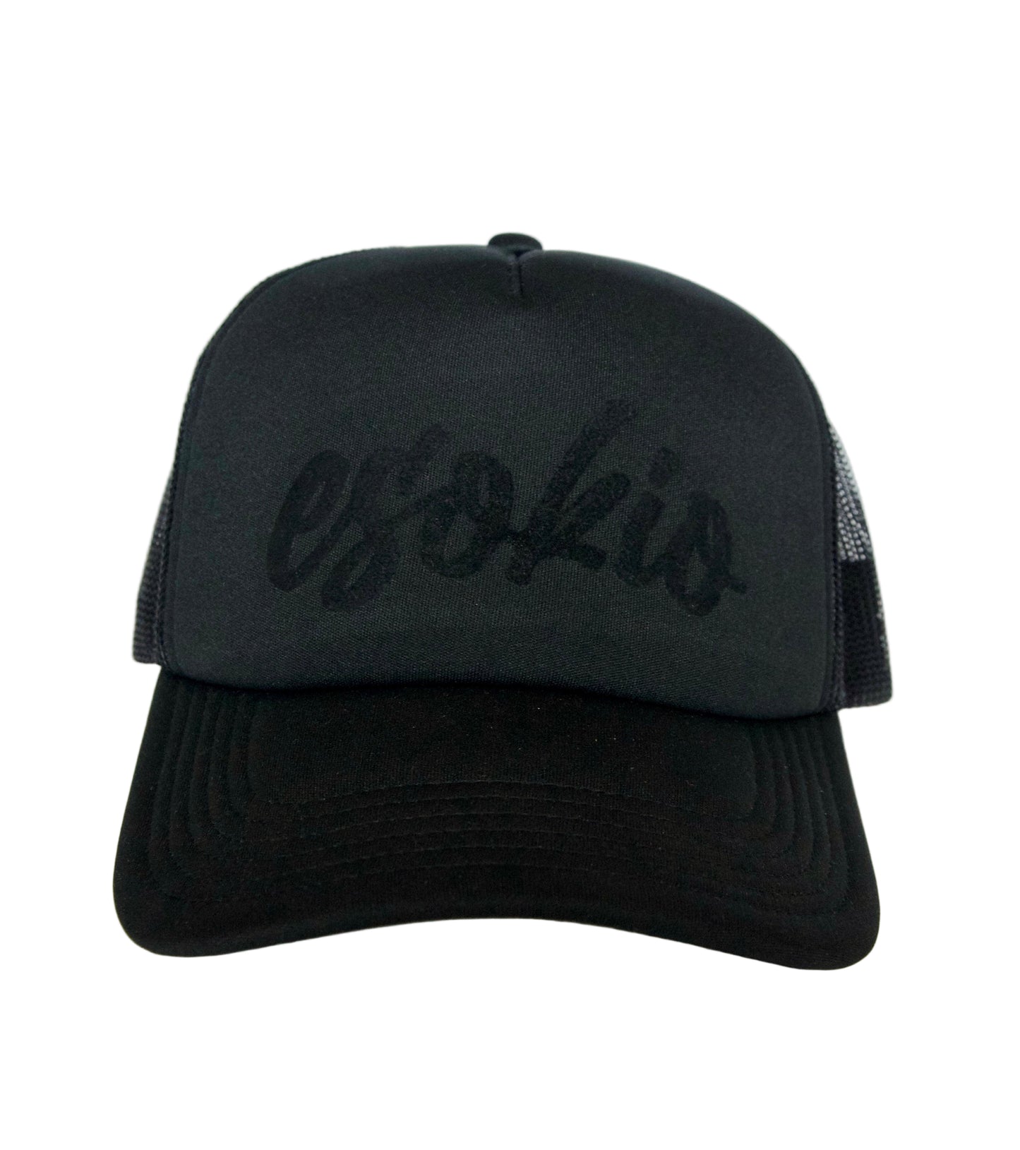 ESOKIO Black/ Black Foam Trucker SNAPBACK