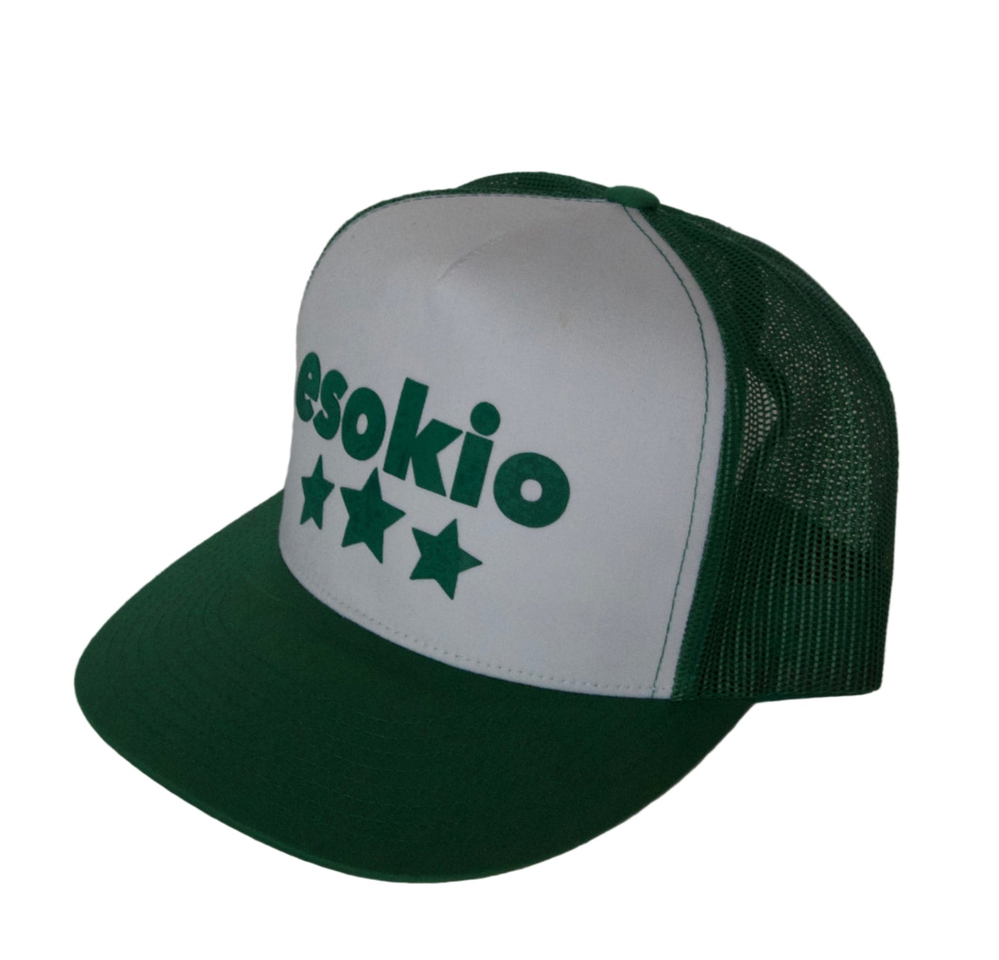 ESOKIO Kelly/ White Trucker SNAPBACK