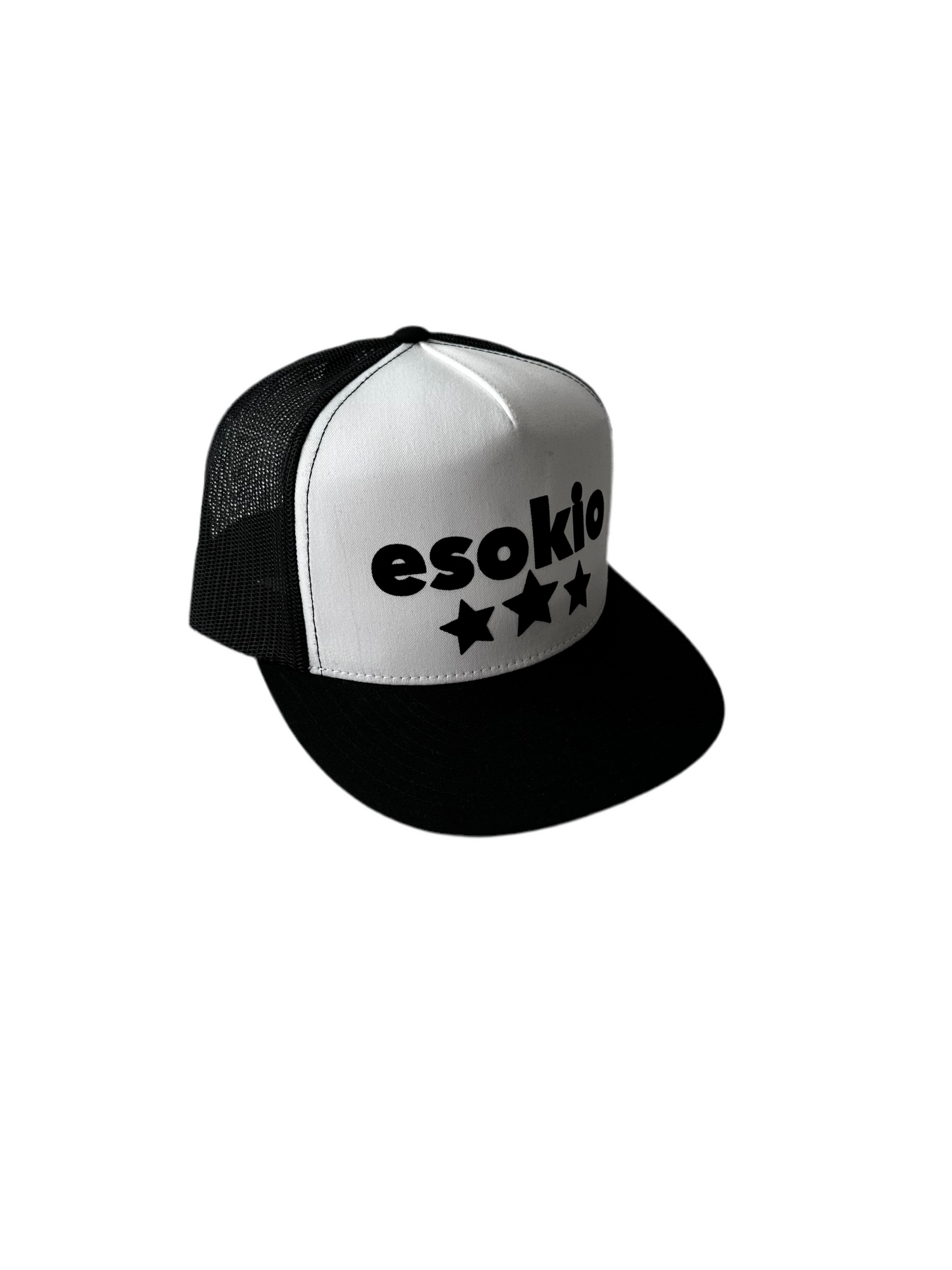 ESOKIO Black/ White Trucker SNAPBACK