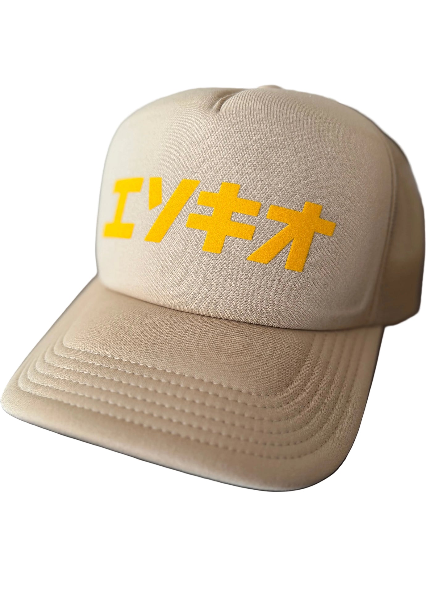 ESOKIO Japan Love Tan/ Gold Foam Trucker SNAPBACK