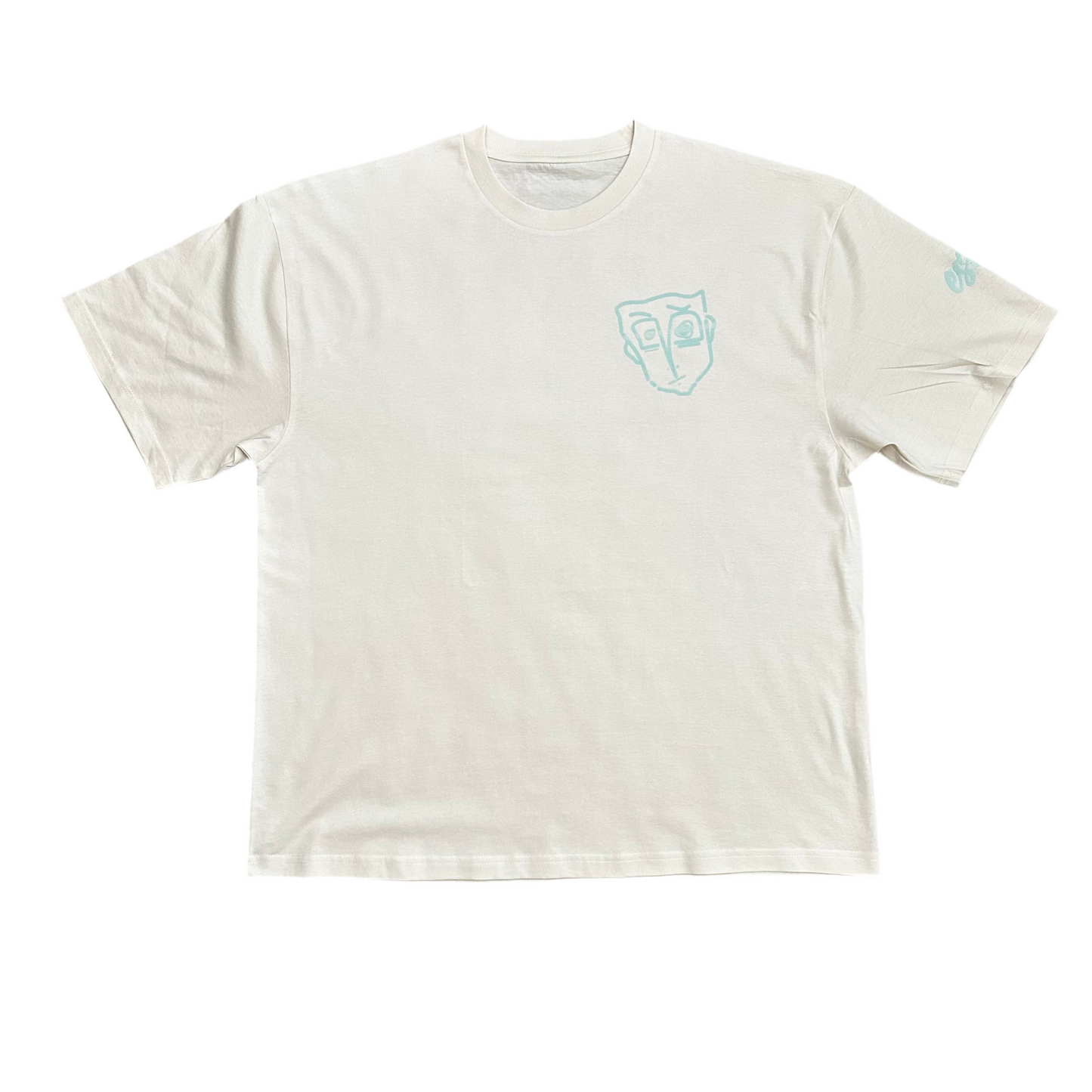 EsoKio HUMAN BEING/ Cremé/ Mint Tee