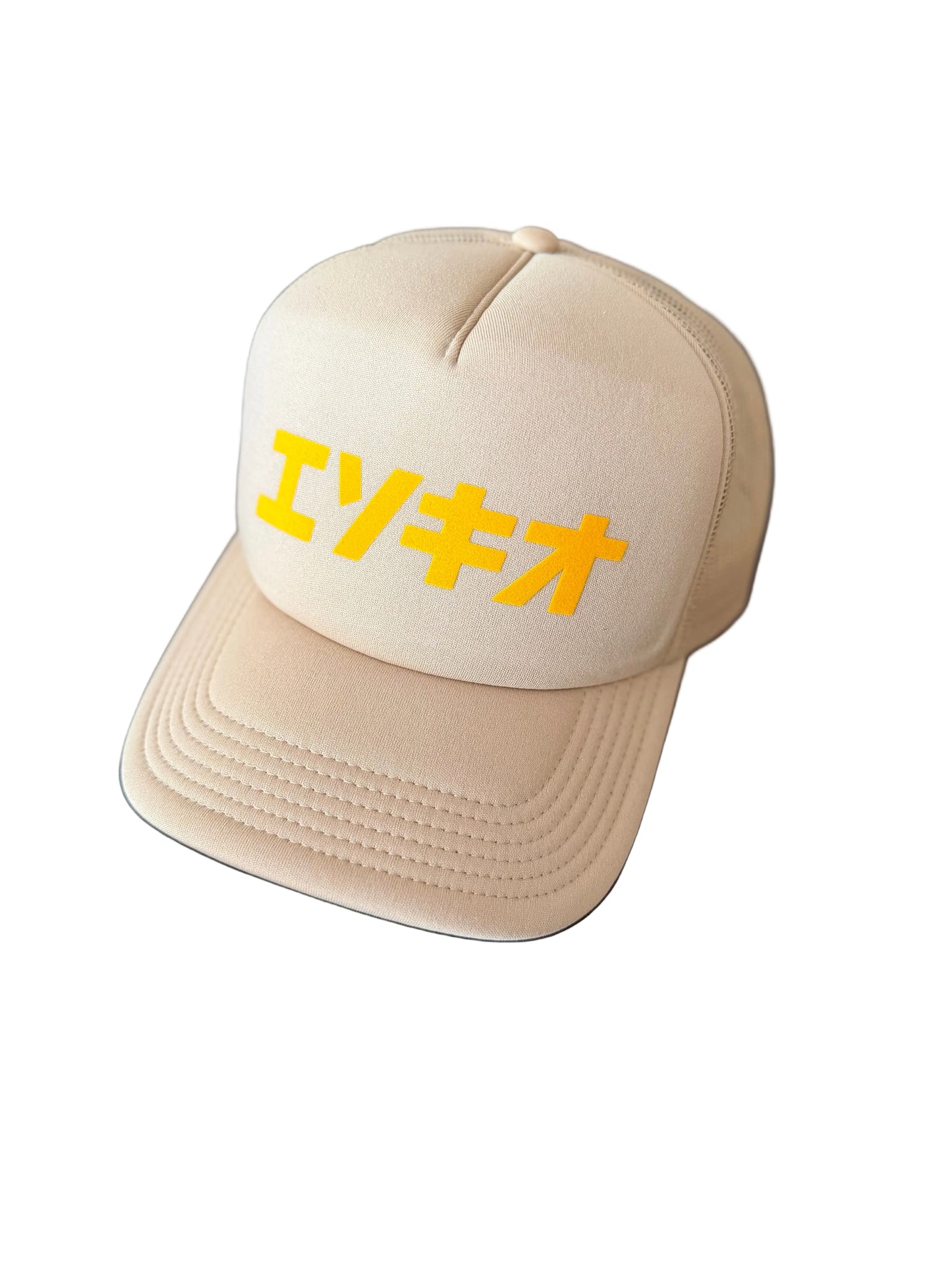 ESOKIO Japan Love Tan/ Gold Foam Trucker SNAPBACK