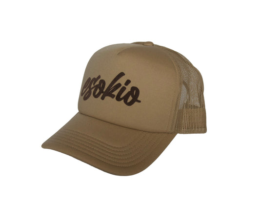 ESOKIO Tan/ Brown Foam Trucker SNAPBACK