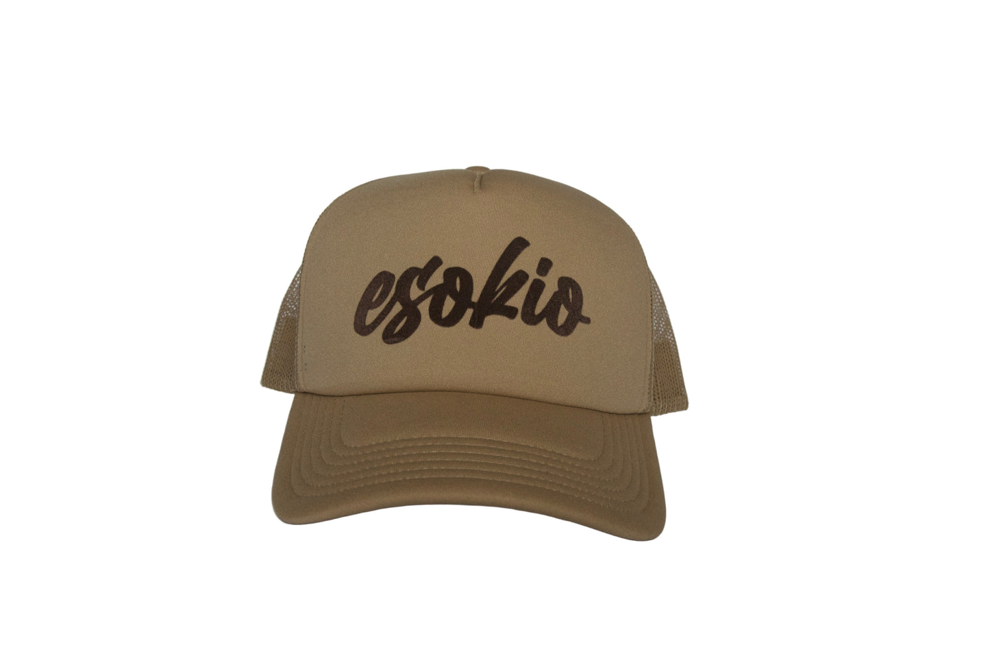 ESOKIO Tan/ Brown Foam Trucker SNAPBACK