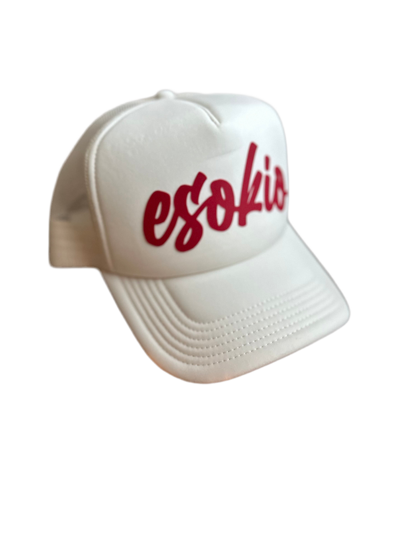 ESOKIO Cremé/ Red Foam Trucker SNAPBACK