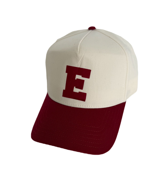 ESOKIO Big “E” Natural/ Cardinal SNAPBACK