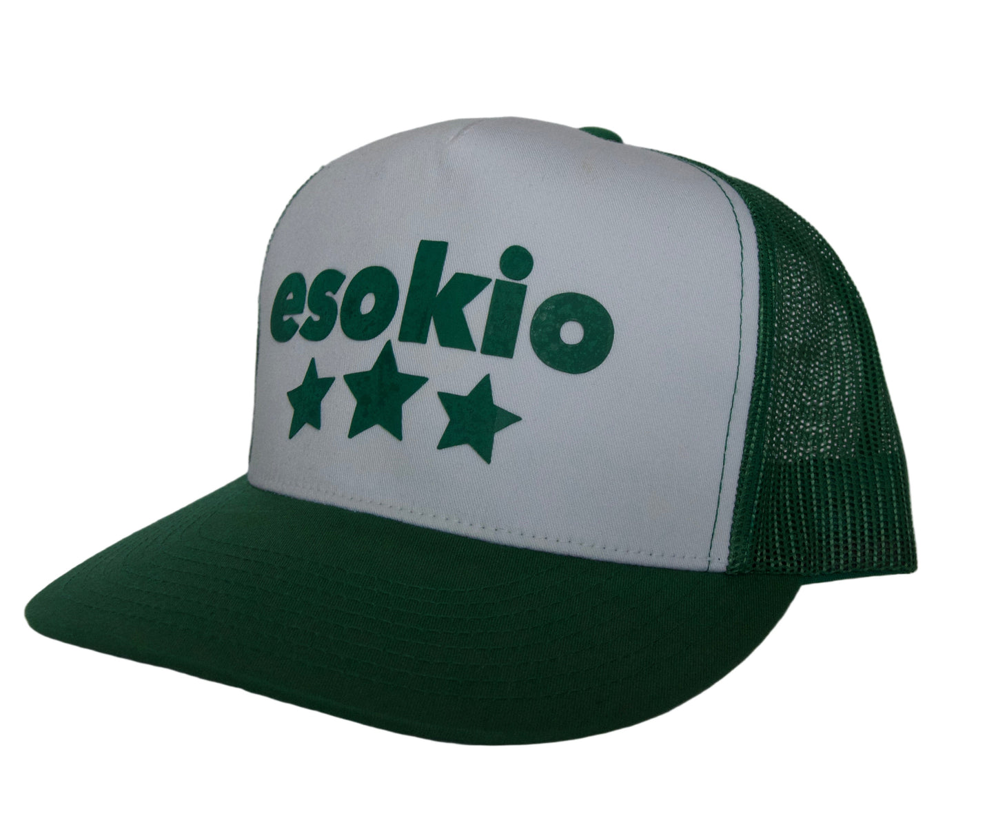 ESOKIO Kelly/ White Trucker SNAPBACK
